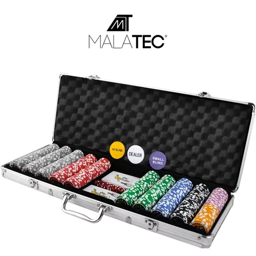 Комплект для покера 500 жетонов (Poker Texas Hold’em Game Set)