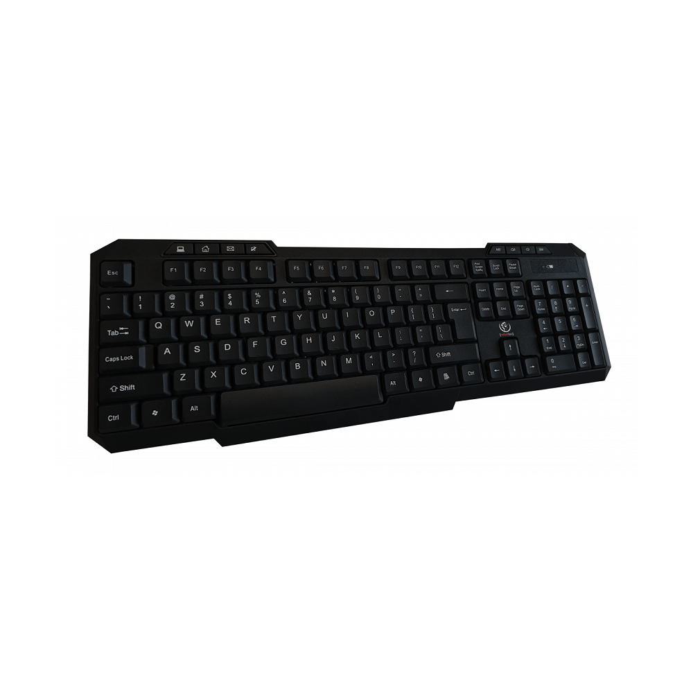 Rebeltec VORTEX Wireless Set: Keyboard and Mouse Combo, Black