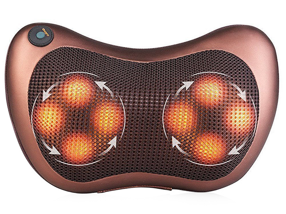 SHIATSU 3D Massage Pillow with Infrared Light Heating Function