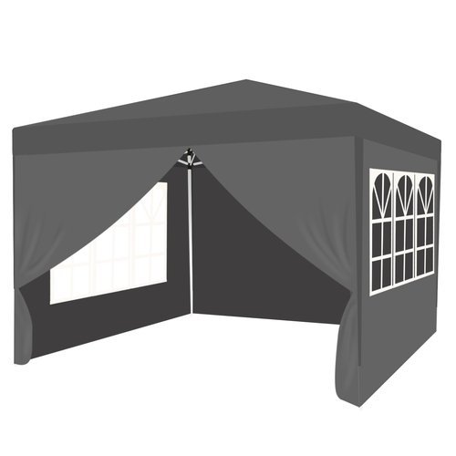 how often capitalism Punctuality Saliekamā dārza nojume lapene tents telts paviljons 3x3m ar 4 sienām,...