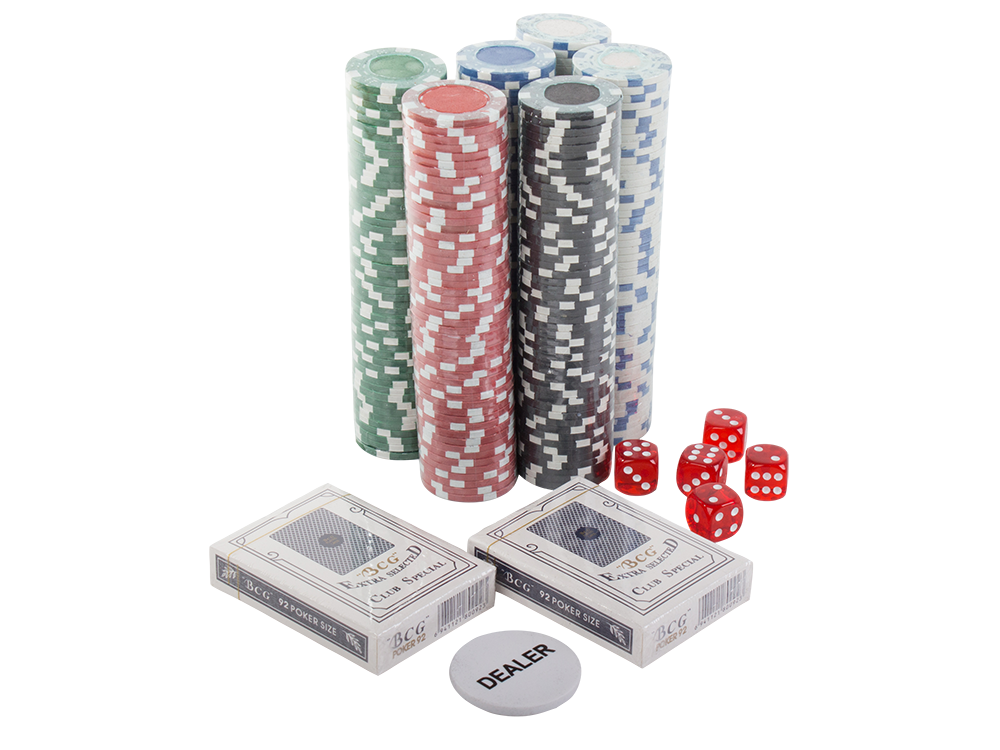 Poker Texas Hold’em Game Set 300 Сhips (without denominations) in Aluminum Suitcase