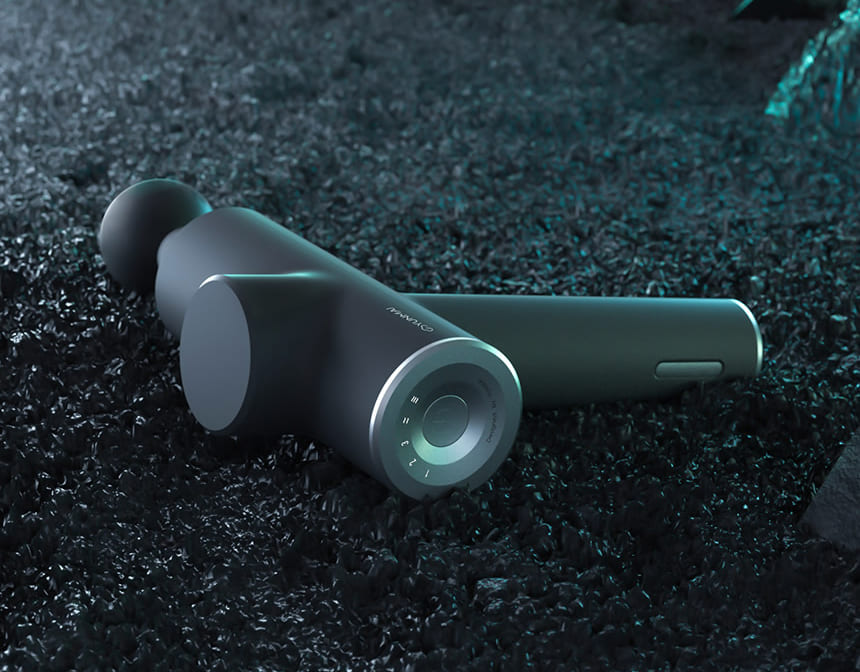Yunmai Pro Massager Gun Relaxing Muscle Pistol Device with 5 Nozzles
