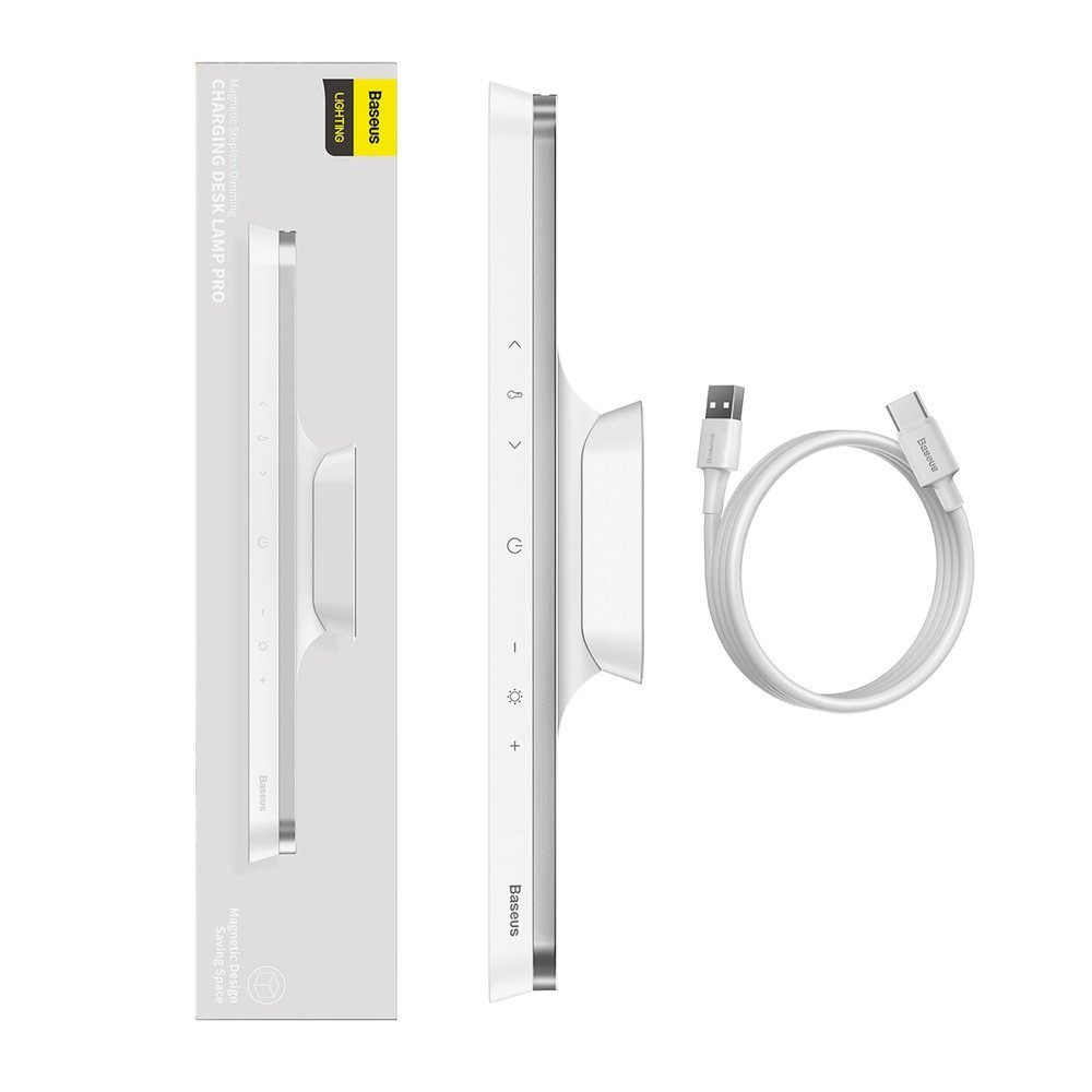 Baseus Magnetic Bedside Dimming Charging Desk Lamp Light, White (4)