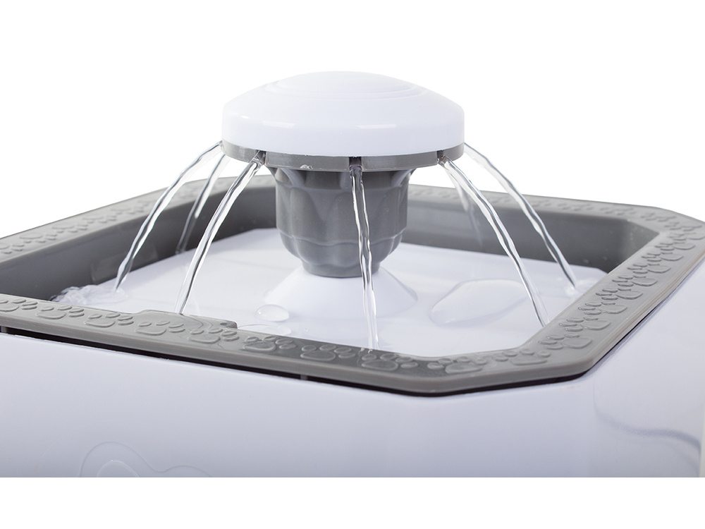 Suņu un Kaķu Dzeramtrauks Strūklaka Bļoda Vieta Ūdenim 2,5L, Balta | Dog and Cat Water Fountain Drinker