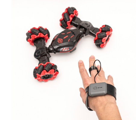 Maxlife MXRC-100 Double-sided RC Stunt Car, Red