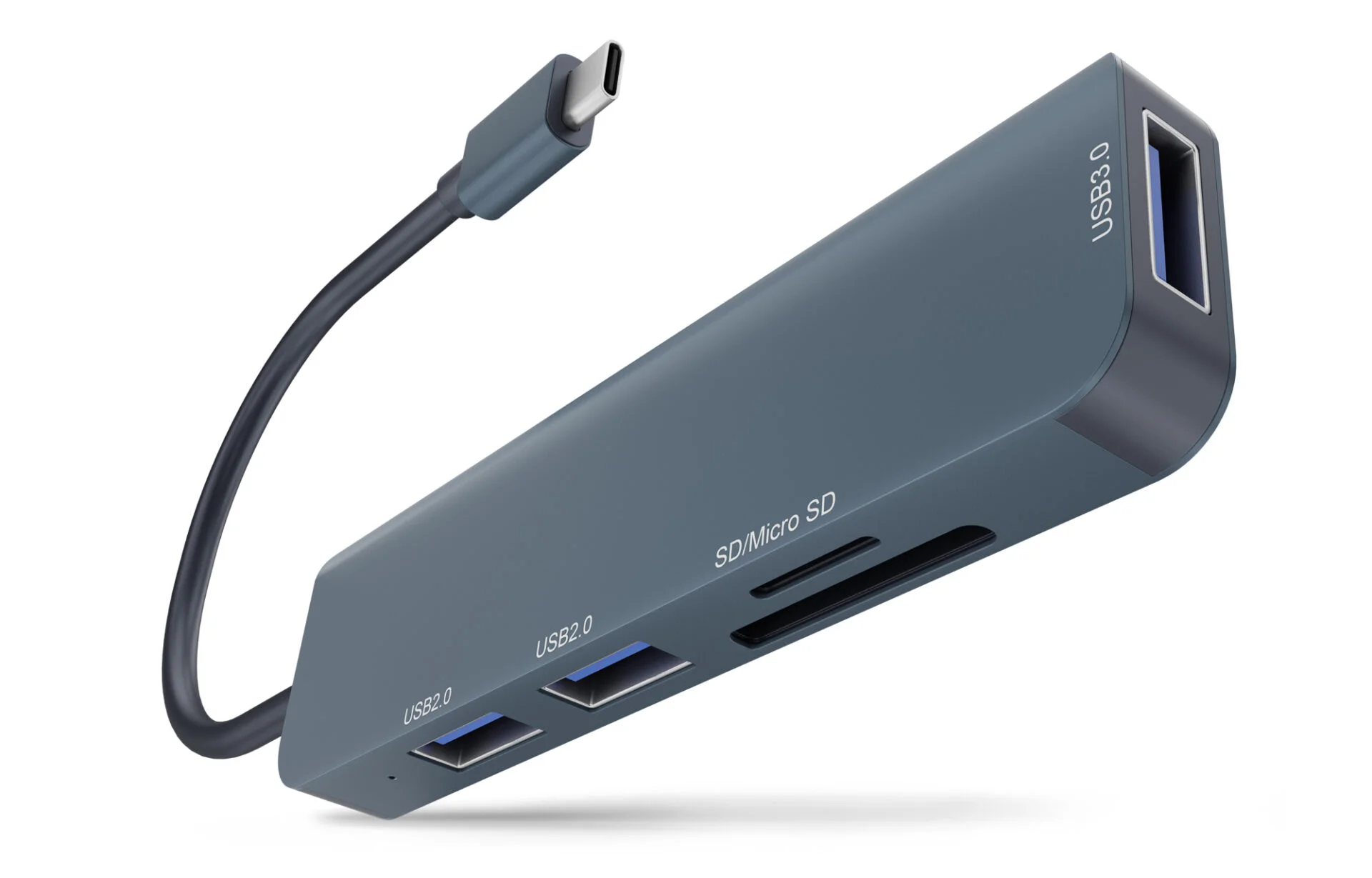 USB-C Хаб Newell 5-в-1, Серый
