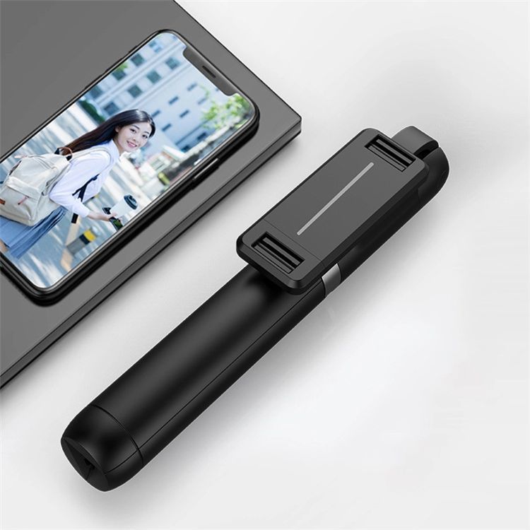 P50 Saliekams Selfiju Kāts Nūja + Tripods ar Bluetooth, Melns | Selfie Stick + Tripod with Bluetooth