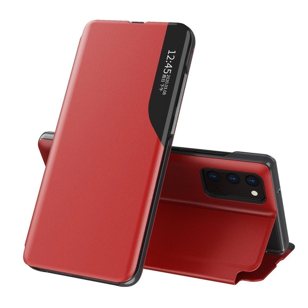 Samsung Galaxy A52 (SM-A525F/DS) / A52s (SM-A528B) Eco Leather View Bookcase Cover, Red | Telefona Vāciņš Maciņš...