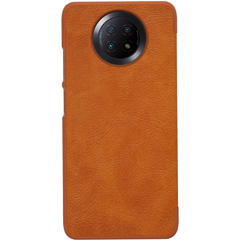 Nillkin Xiaomi Redmi Note 9T 5G Leather Wallet Case Qin, Brown