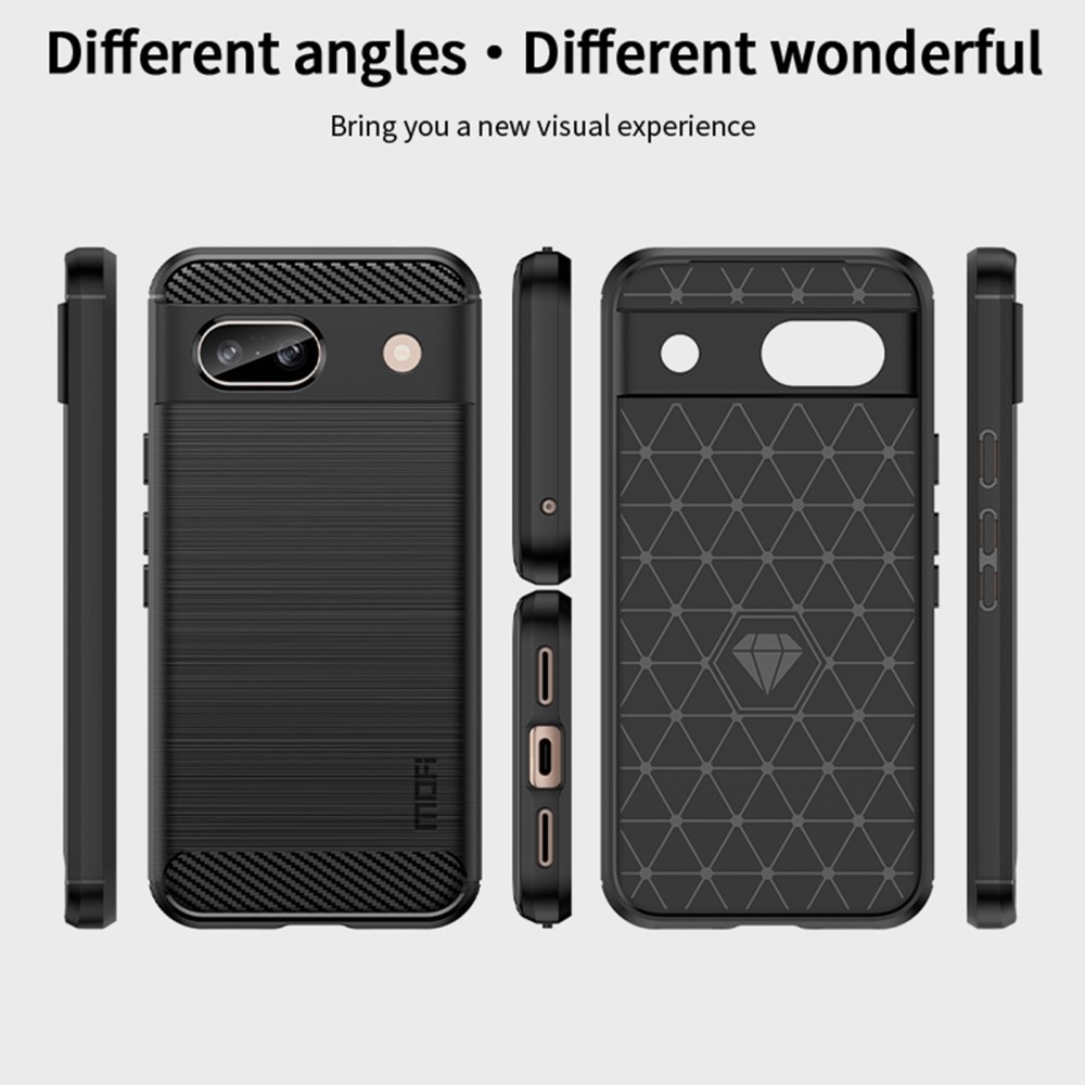 Google Pixel 8a MOFI JK Case Back Cover, Black | Telefona Maciņš Vāciņš Apvalks Bampers (2)