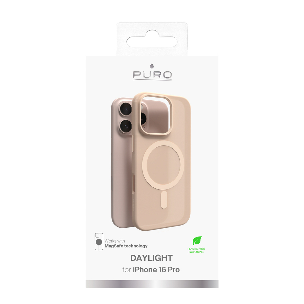 Puro iPhone 16 Pro Case Daylight MagSafe, Beige