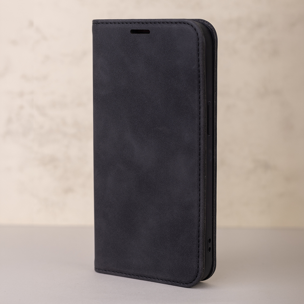 TFO Smart Suede Wallet Case for Samsung Galaxy A25 5G, Black