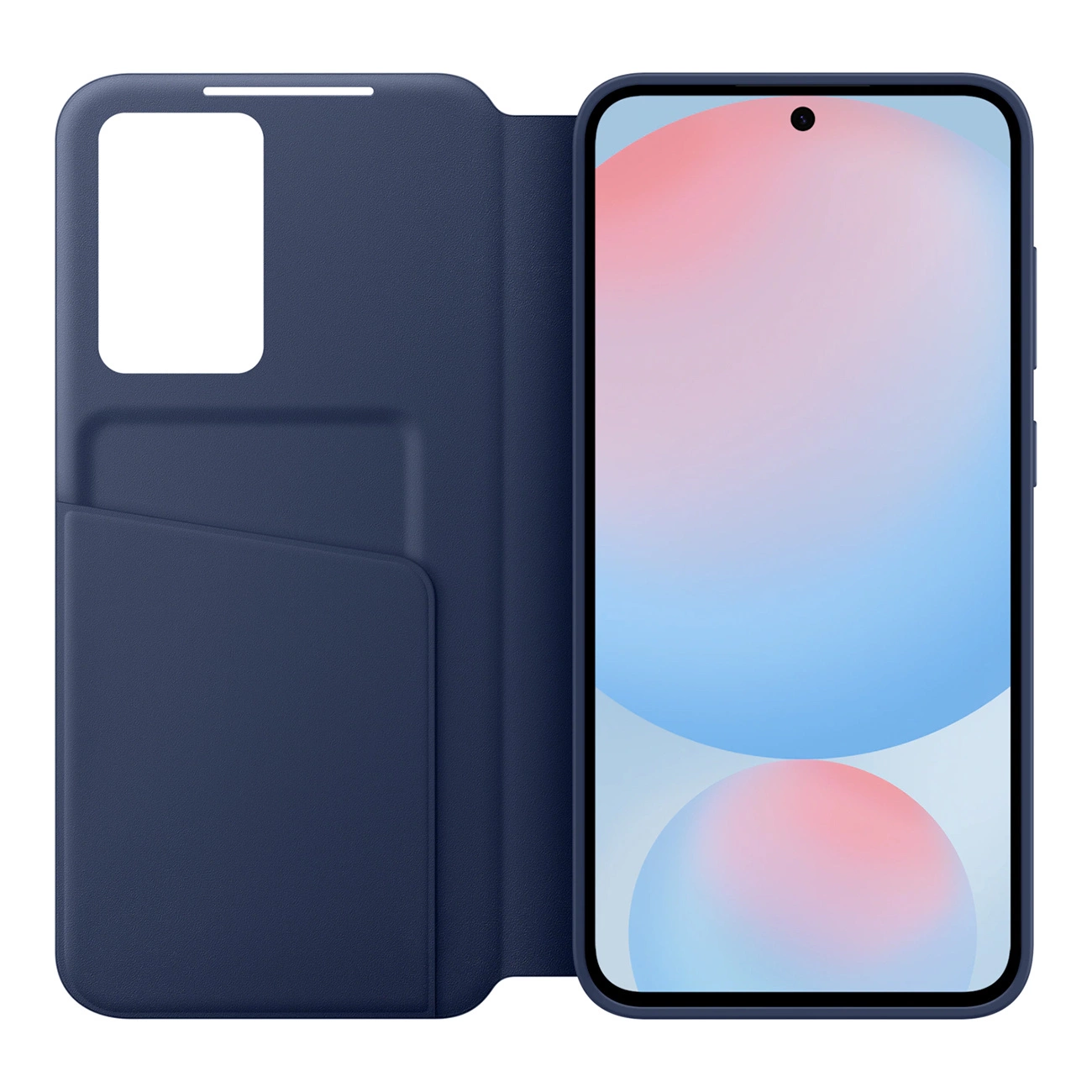 Samsung Galaxy S24 FE ( SM-S721B/DS ) Smart Clear View Cover with Display, Blue (EF-ZS721CLEGWW)