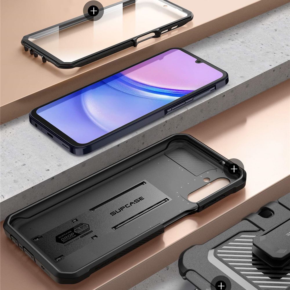 Samsung Galaxy A16 4G / 5G ( SM-A166 / SM-A165 ) SUPCASE Unicorn Beetle Pro Hard Case Cover, Black