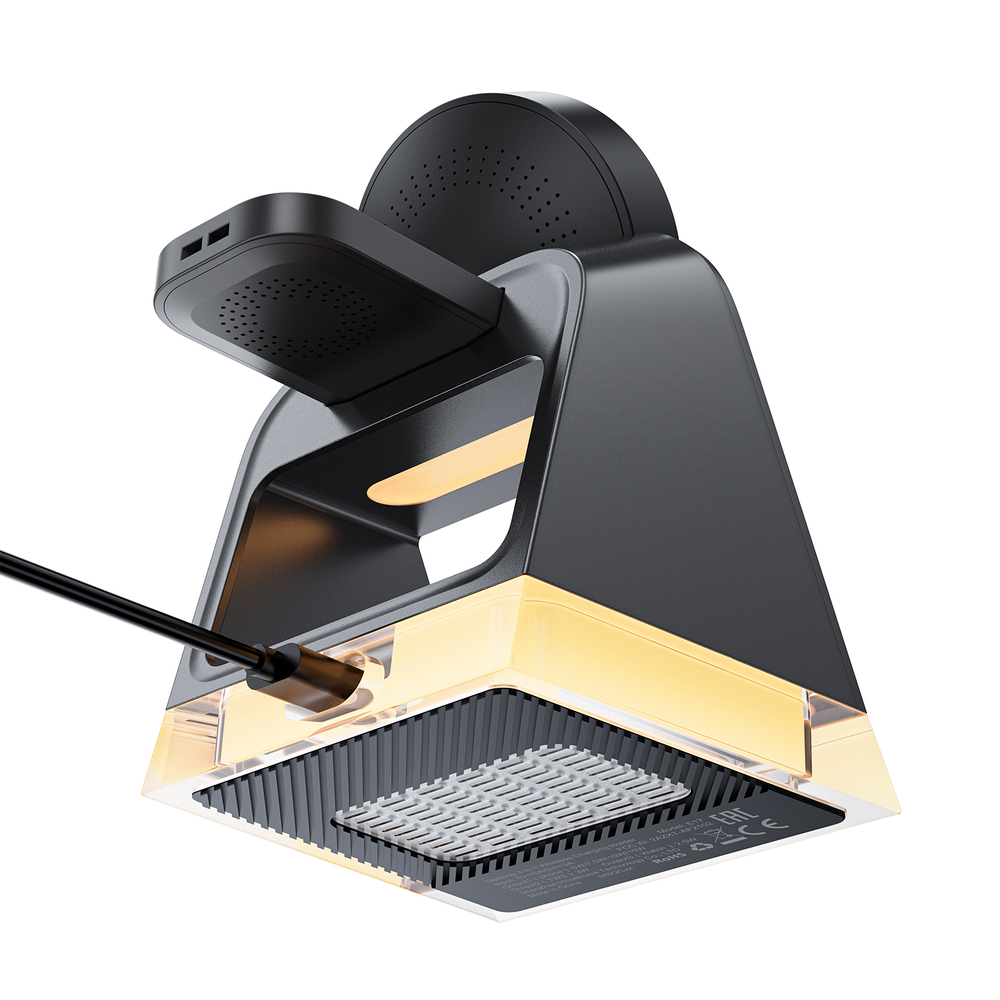 Acefast E17 MagSafe 3in1 Foldable Charging Station for Apple iPhone Lightning, Black