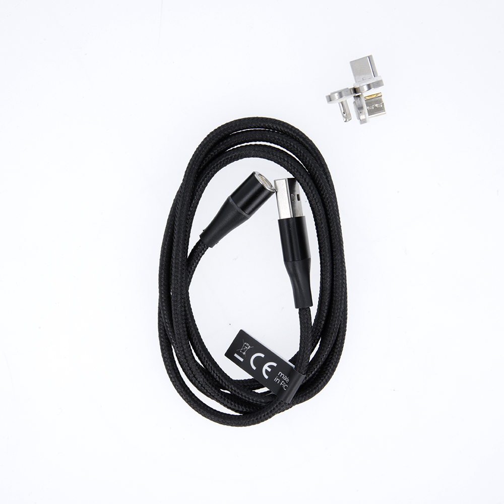 Maxlife MXUC-03 Magnetic USB to Lightning / USB Type C / micro USB Nylon Braided Cable 3A, 1m | Провод для...