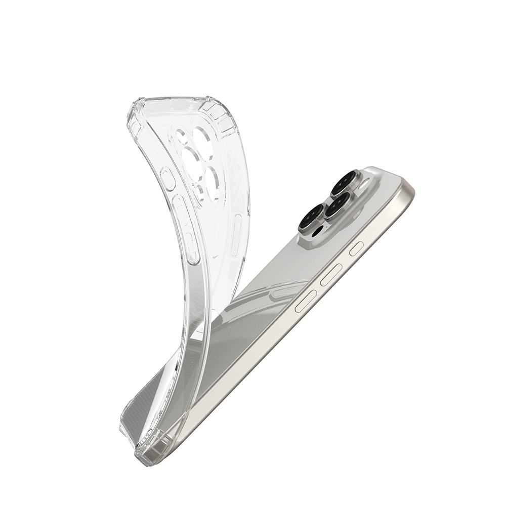 Apple iPhone 12 / 12 Pro 6.1\'\' Anti-slip 4 Corners Shockproof Cover Case, Transparent