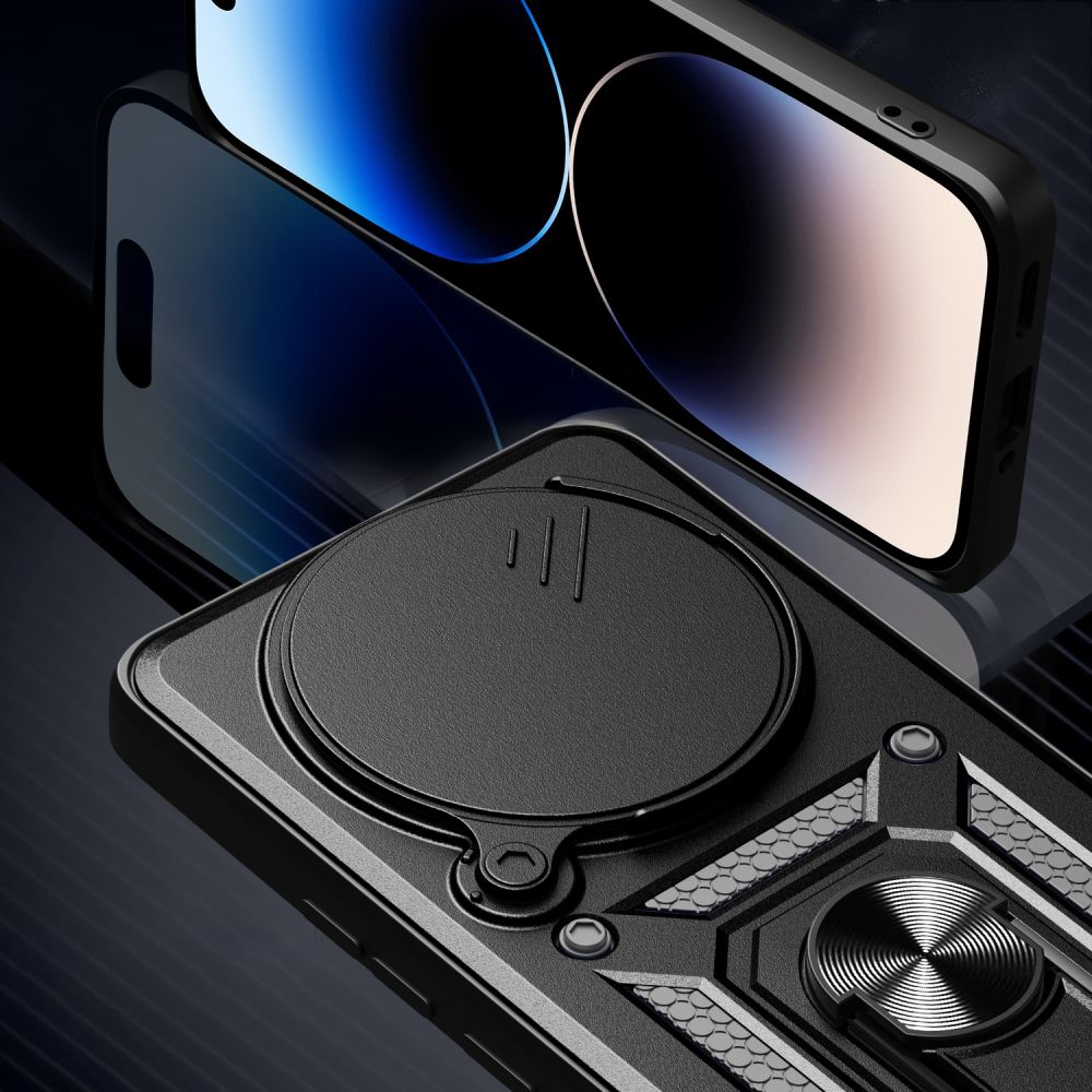 Xiaomi Poco X7 / Redmi Note 14 Pro Tech-Protect CamShield Pro Case Cover, Black | Чехол Кейс Бампер...