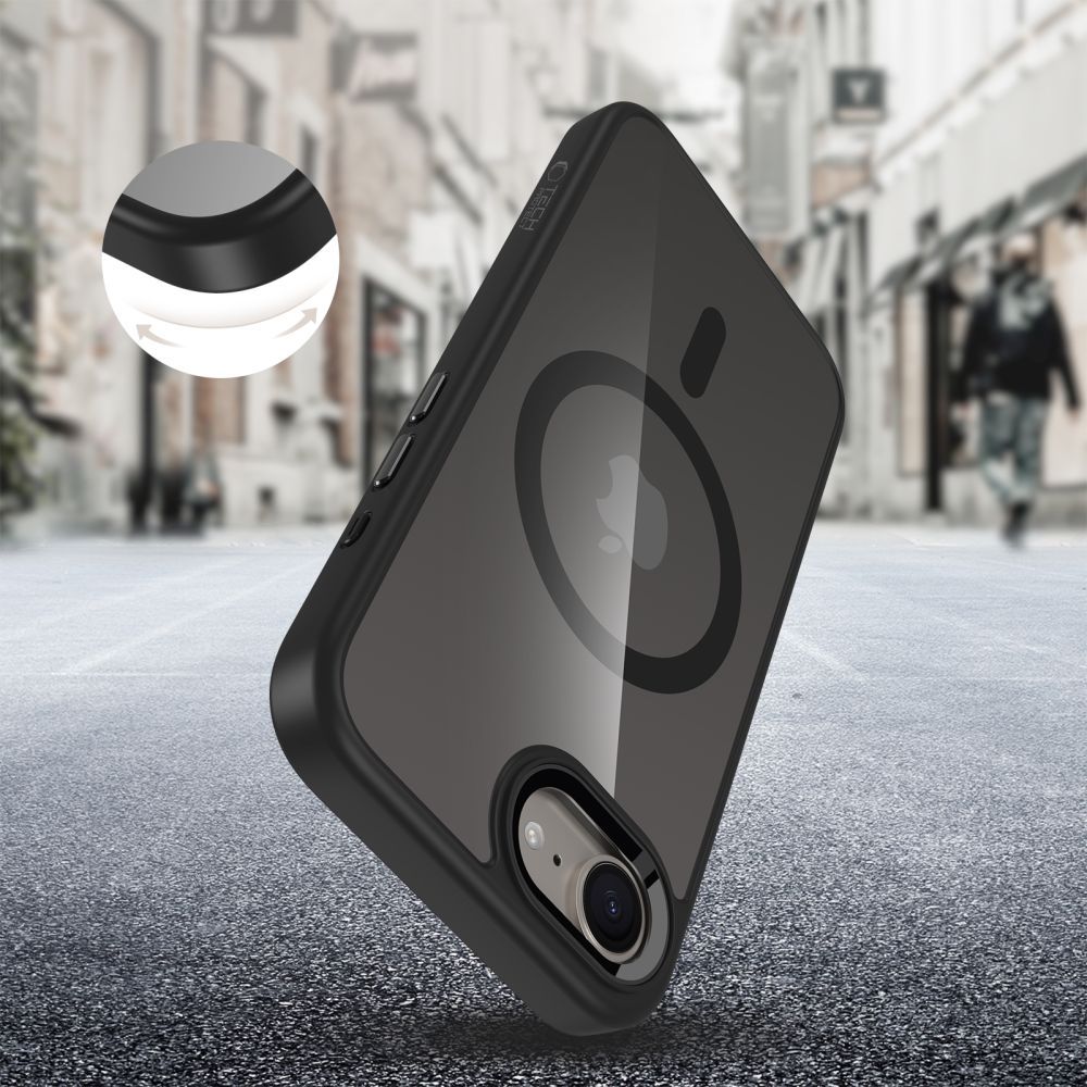 Nothing Phone (3a) Pro Tech-Protect MagMat MagSafe Case Cover, Black Transparent