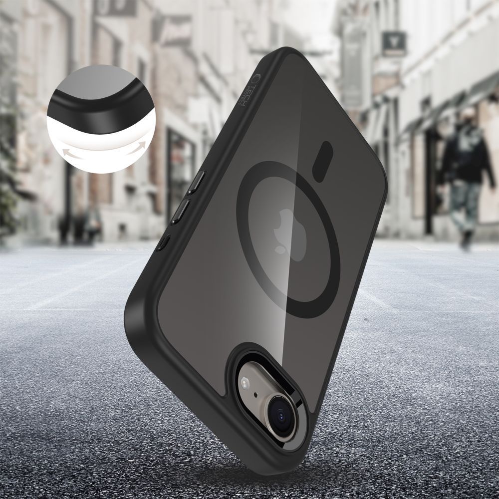 Nothing Phone (3a) Tech-Protect MagMat MagSafe Case Cover, Black Transparent | Чехол Обложка Бампер...