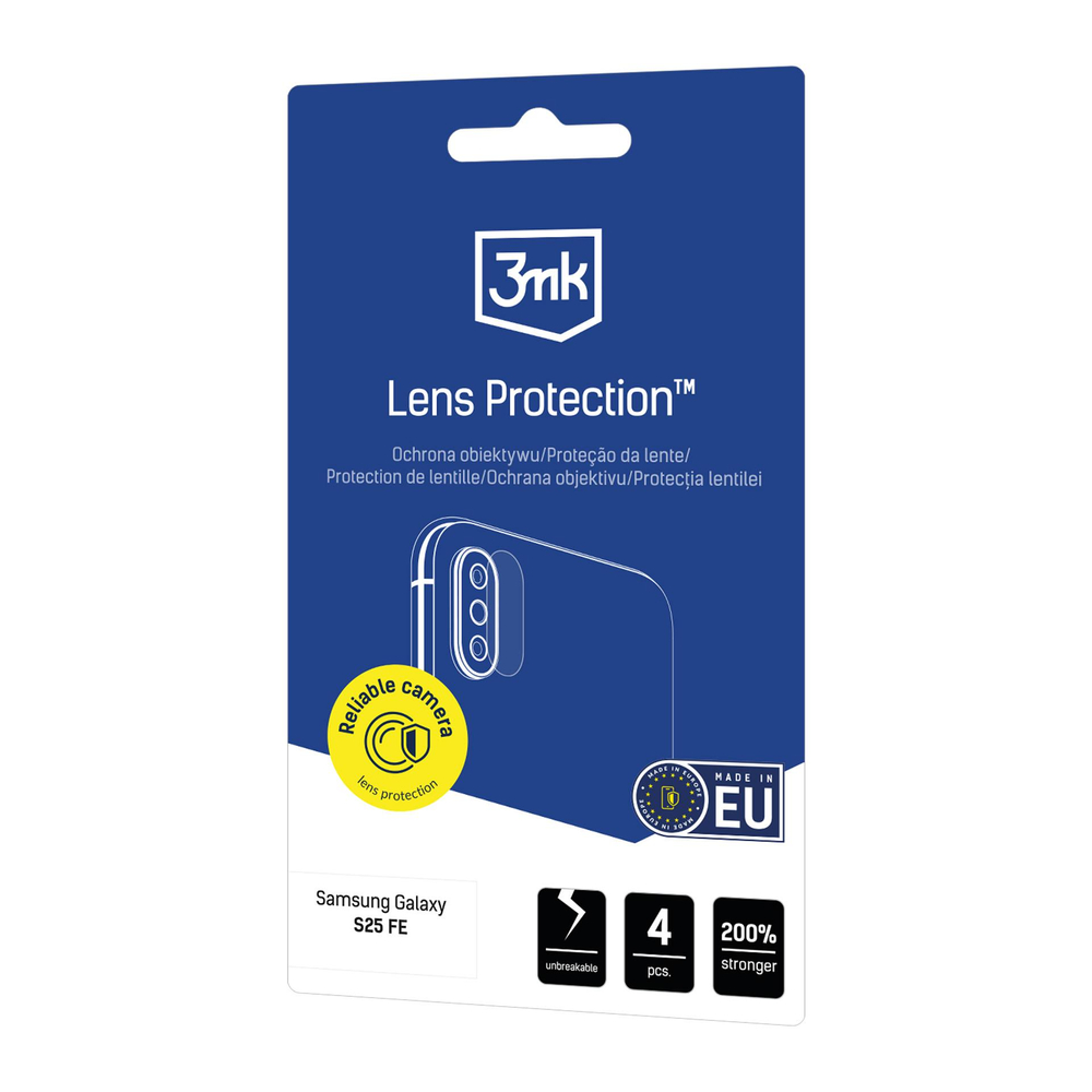 Samsung Galaxy S25 FE (SM-S731B / DS) 3MK Lens Protection Back Camera Tempered Glass Protector, 4 pcs.