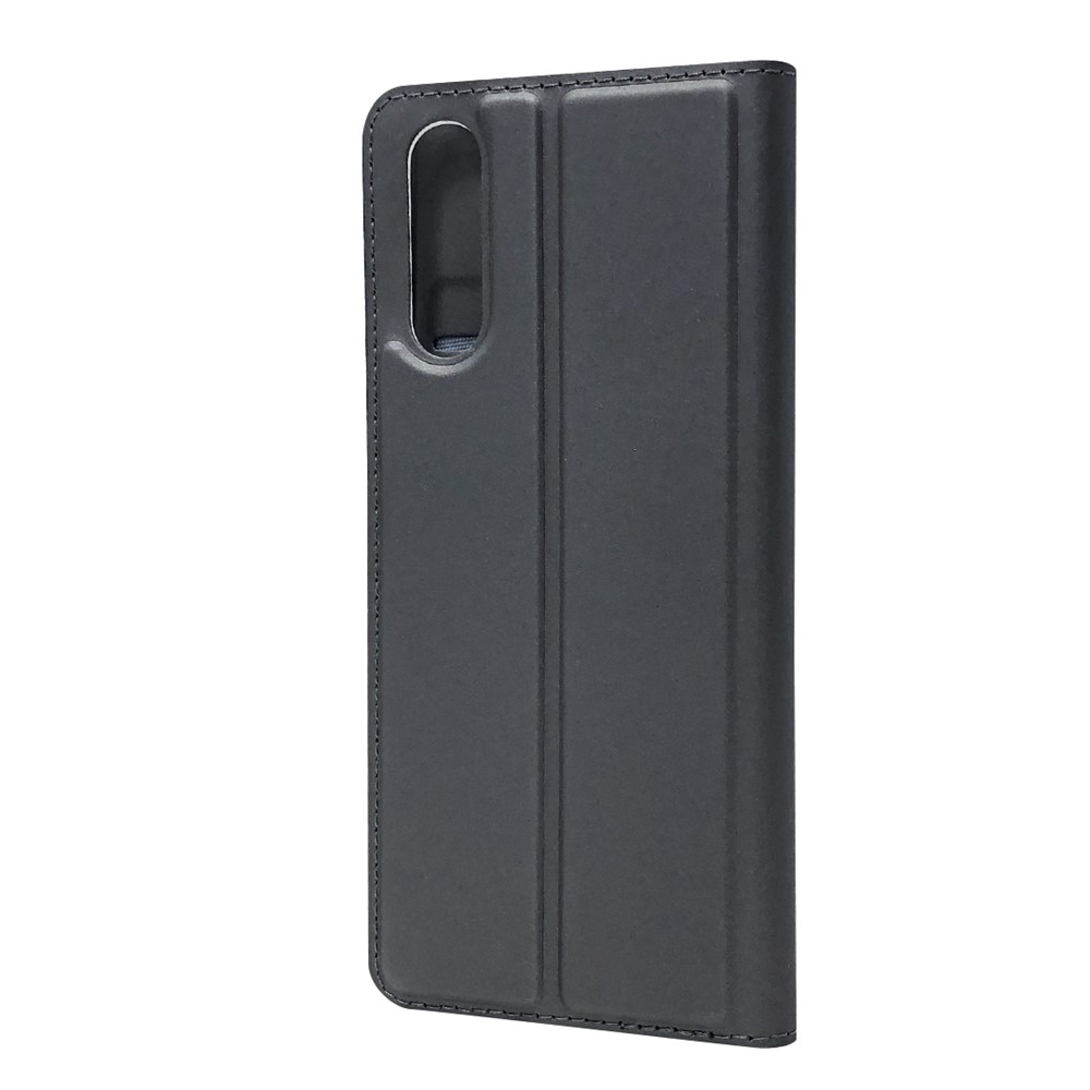 Sony Xperia 10 II Magnetic Leather Case Cover Card Holder, Black | Telefona Vāciņš Maciņš Apvalks Grāmatiņa (3)