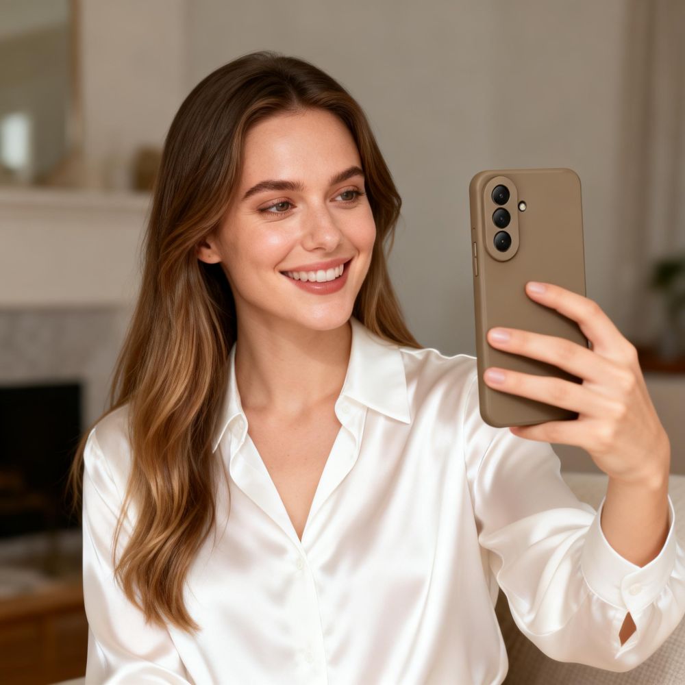 Samsung Galaxy A37 (SM-A376E/DS) Tech-Protect Icon Case Cover, Brown | Чехол Обложка Бампер...