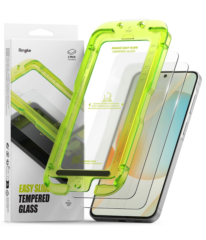 Samsung Galaxy A57 (SM-A576B/DS) Ringke Easy Slide Tempered Glass Screen Protector 2 pcs. | Защитное...