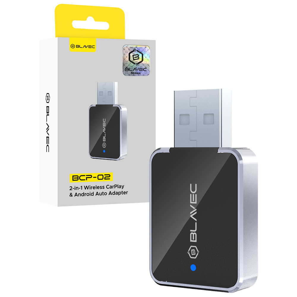 Blavec BCP-02 Carplay Android Беспроводной Автомобильный Адаптер USB, Black