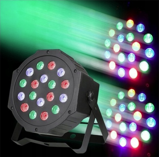 DJ 18 RGB, LED, Colorphone Disco Party Projector - Black