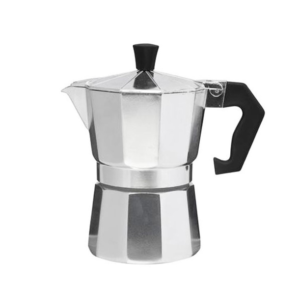Espresso Itālijas Kafijas Kanna geizera tipa 150ml, Sudraba| Moka Pot Coffee Maker 3 Cup