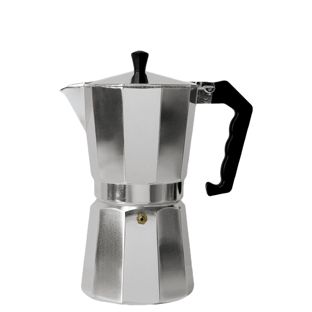 Moka Pot Espresso Coffee Maker 300ml - 6 Cup, Silver
