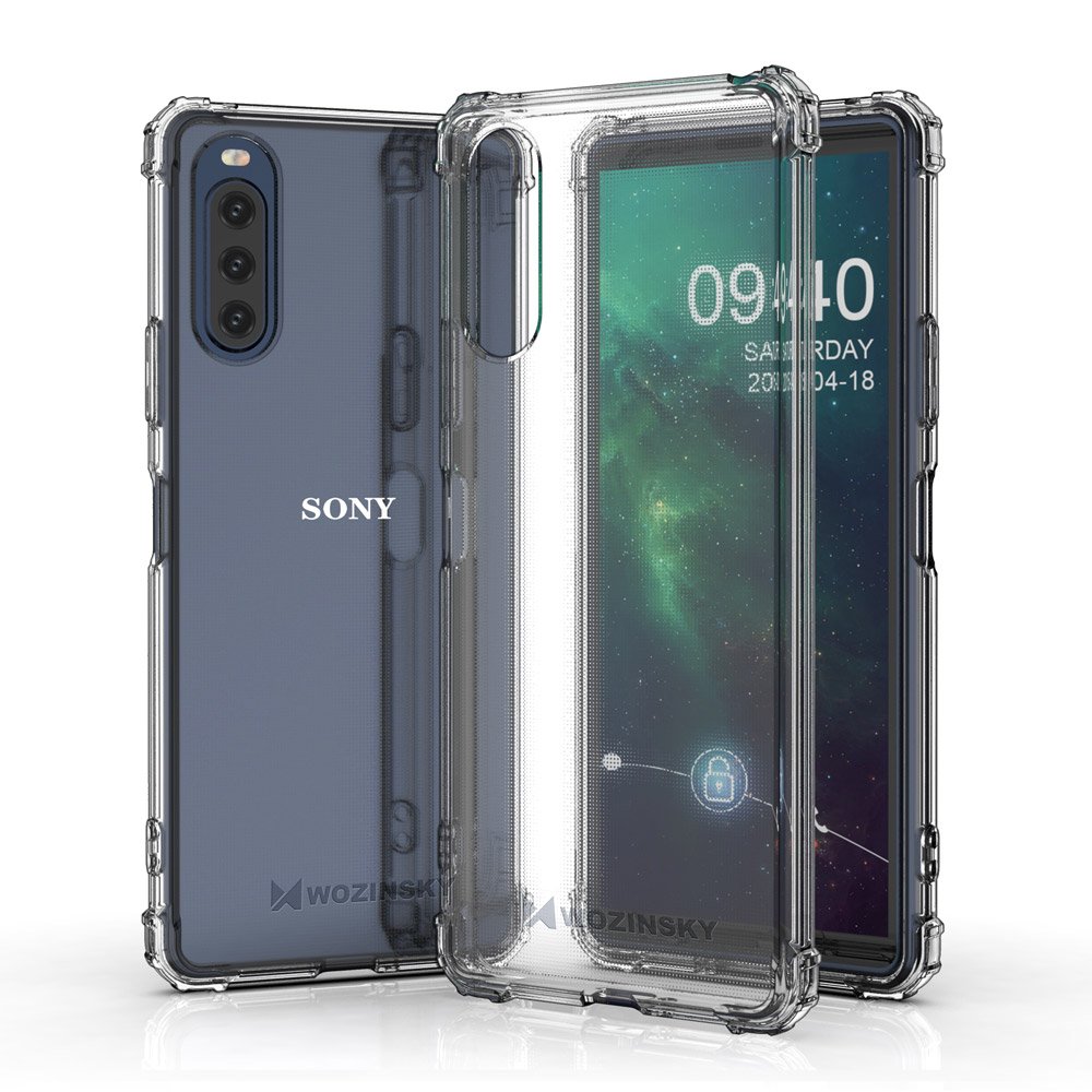 Sony Xperia 10 II Wozinsky Anti Shock Durable Case Cover, Transparent | Чехол для телефона (1)