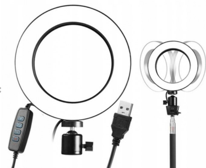 Pastāvīgās dienas gaismas komplekts ar statīvu + LED 60W | Tripod Mount + LED Ring Photo Video Light