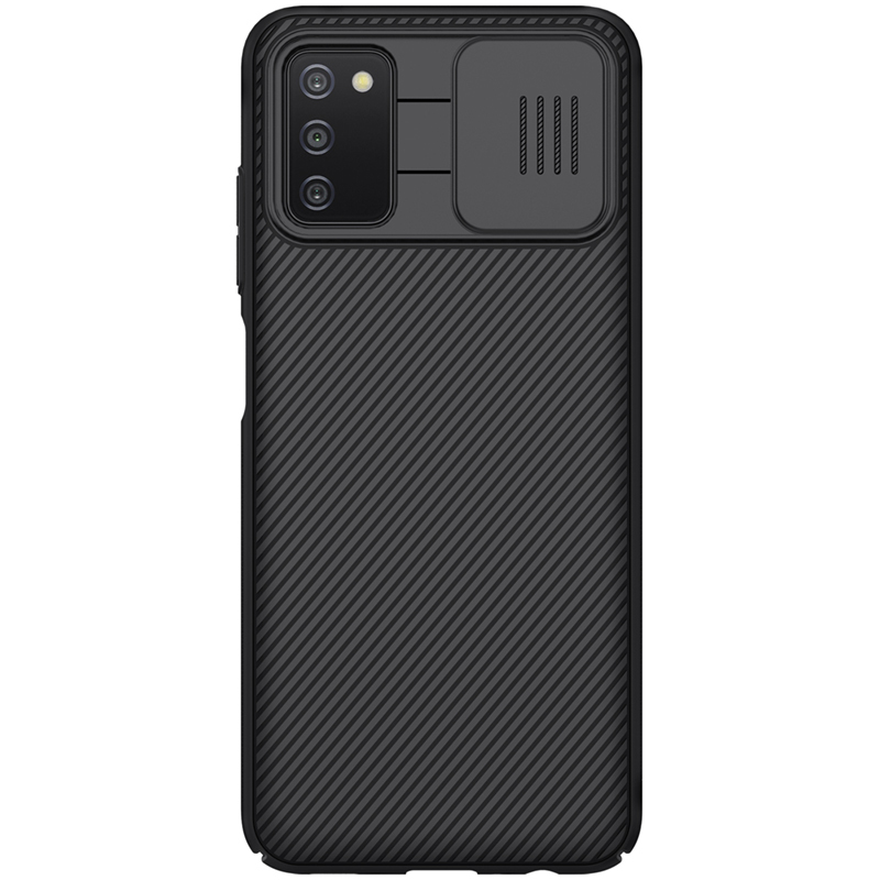 Samsung Galaxy A03s (SM-A037F) Nillkin CamShield Pro Case Cover with Camera Protection Shield, Black | Telefona Vāciņš Maciņš Apvalks Bamperis