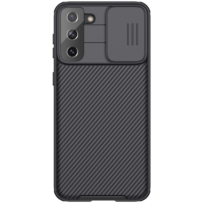 Samsung Galaxy S21+ Plus (SM-G996B) Nillkin CamShield Pro Case Cover with Camera Protection Shield, Black | Telefona...