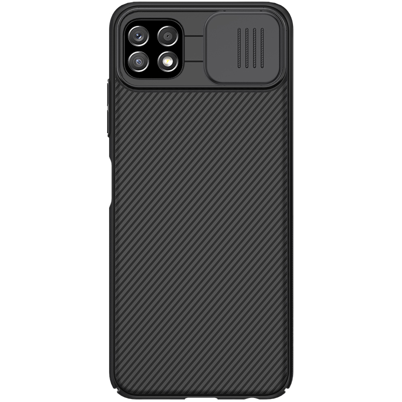 Samsung Galaxy A22 5G (SM-A226B) Nillkin CamShield Pro Case Cover with Camera Protection Shield, Black | Telefona...