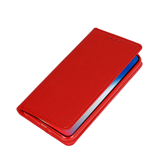 Samsung Galaxy A13 5G (SM-A136) Magnet TPU Book Case Cover, Red | Telefona Vāciņs Maciņš Apvalks Grāmatiņa