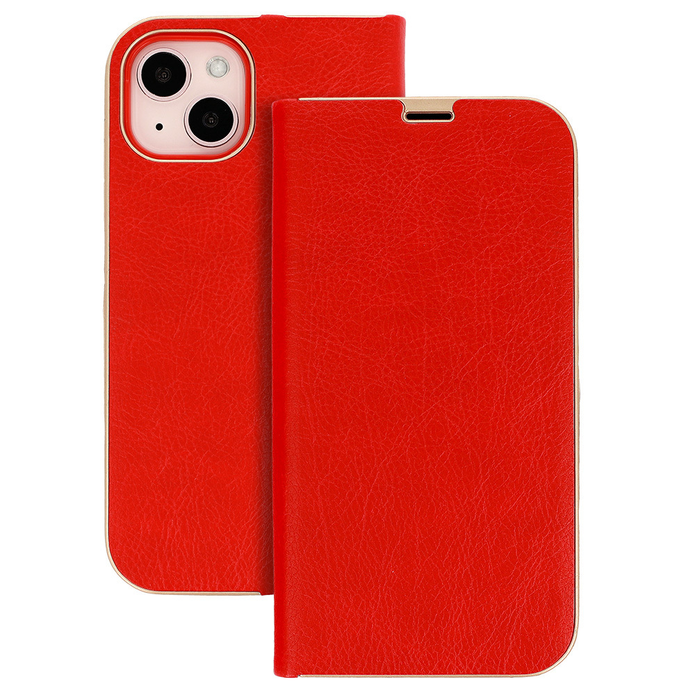 Huawei P10 Lite 2017 (WAS-LX1) Vennus Book Case Cover with Frame, Red | Telefona Vāciņš Maciņš Apvalks Grāmatiņa