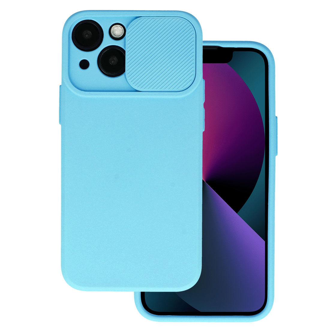 Apple Iphone 11 6.1'' Case Cover with Camshield, Light Blue | Чехол Бампер Кабура для...