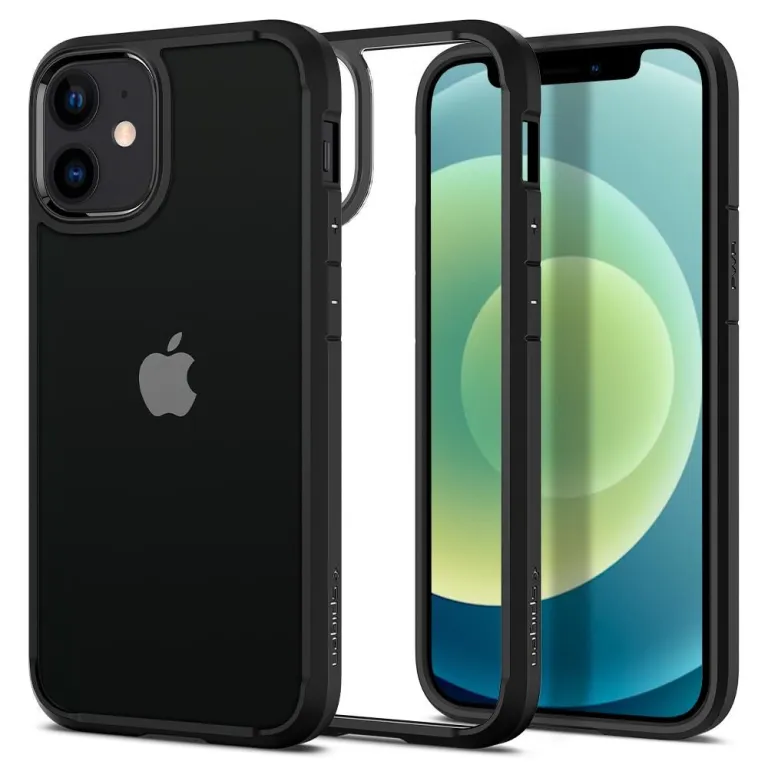 Apple iPhone 12 mini 5.4" Spigen Ultra Hybrid Case Cover, Matte Black | Telefona Vāciņš Maciņš Maks Apvalks Bampers