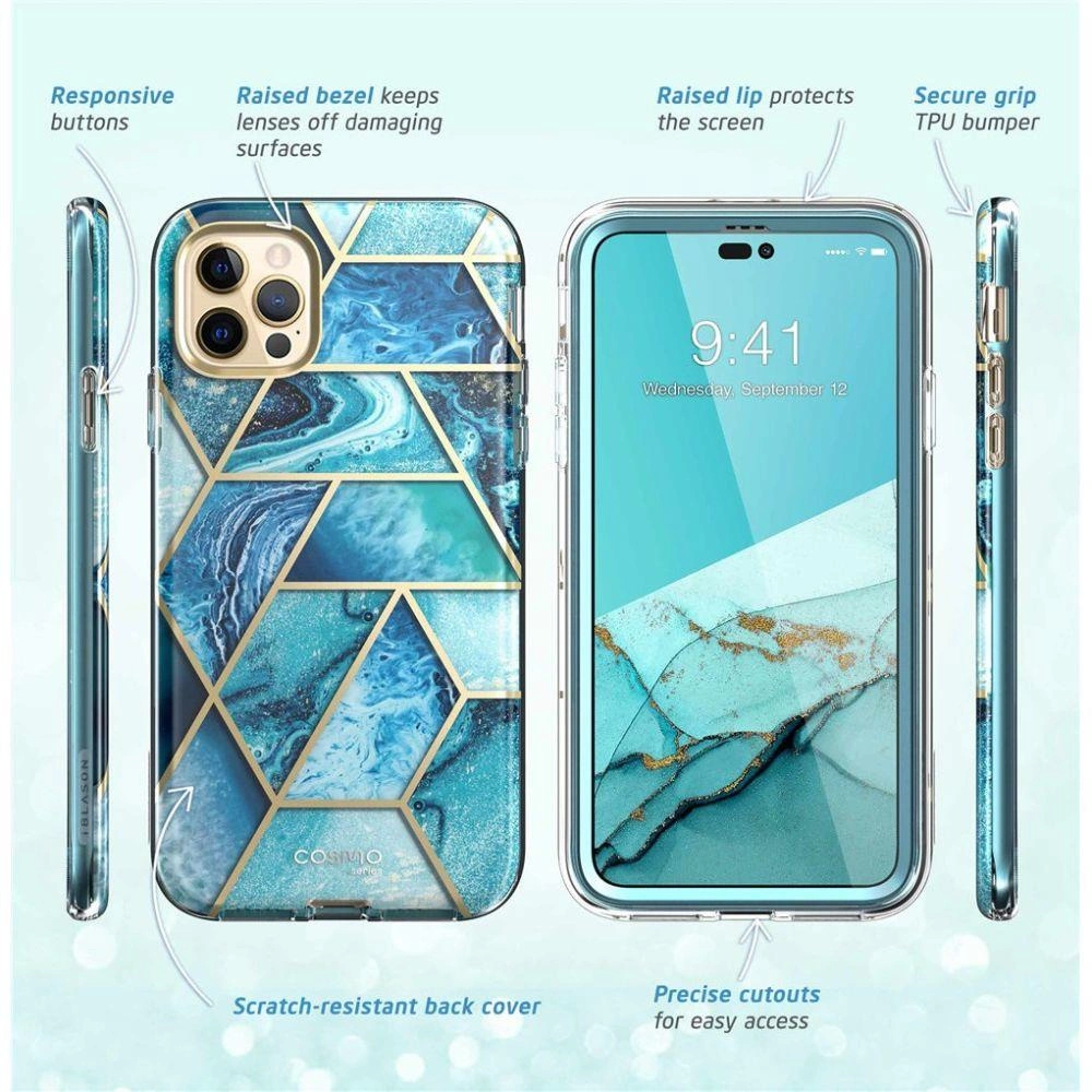Apple iPhone 14 Pro Max 6.7\'\' SUPCASE Cosmo Hard Case Cover, Ocean Blue | Чехол Обложка Бампер...