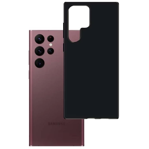 Samsung Galaxy S23 Ultra (SM-S918) 3MK Matt Case Cover, Black | Matēts Telefona Maciņš Vāks Apvalks Bampers