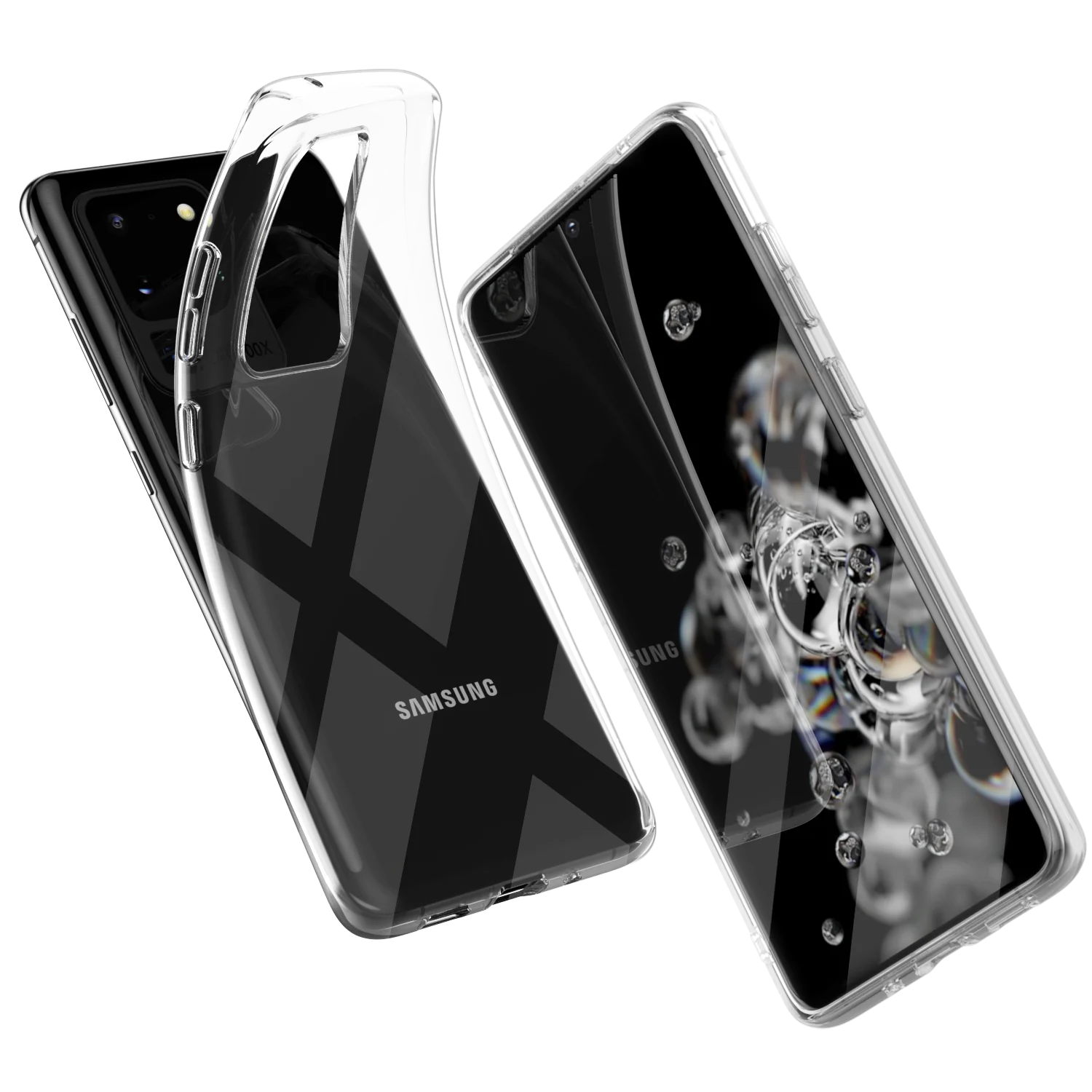 Samsung Galaxy S20 Ultra (SM-G988F) Ultraslim TPU Case Cover, Transparent | Caurspīdīgs Silikona Vāciņš Maciņš...