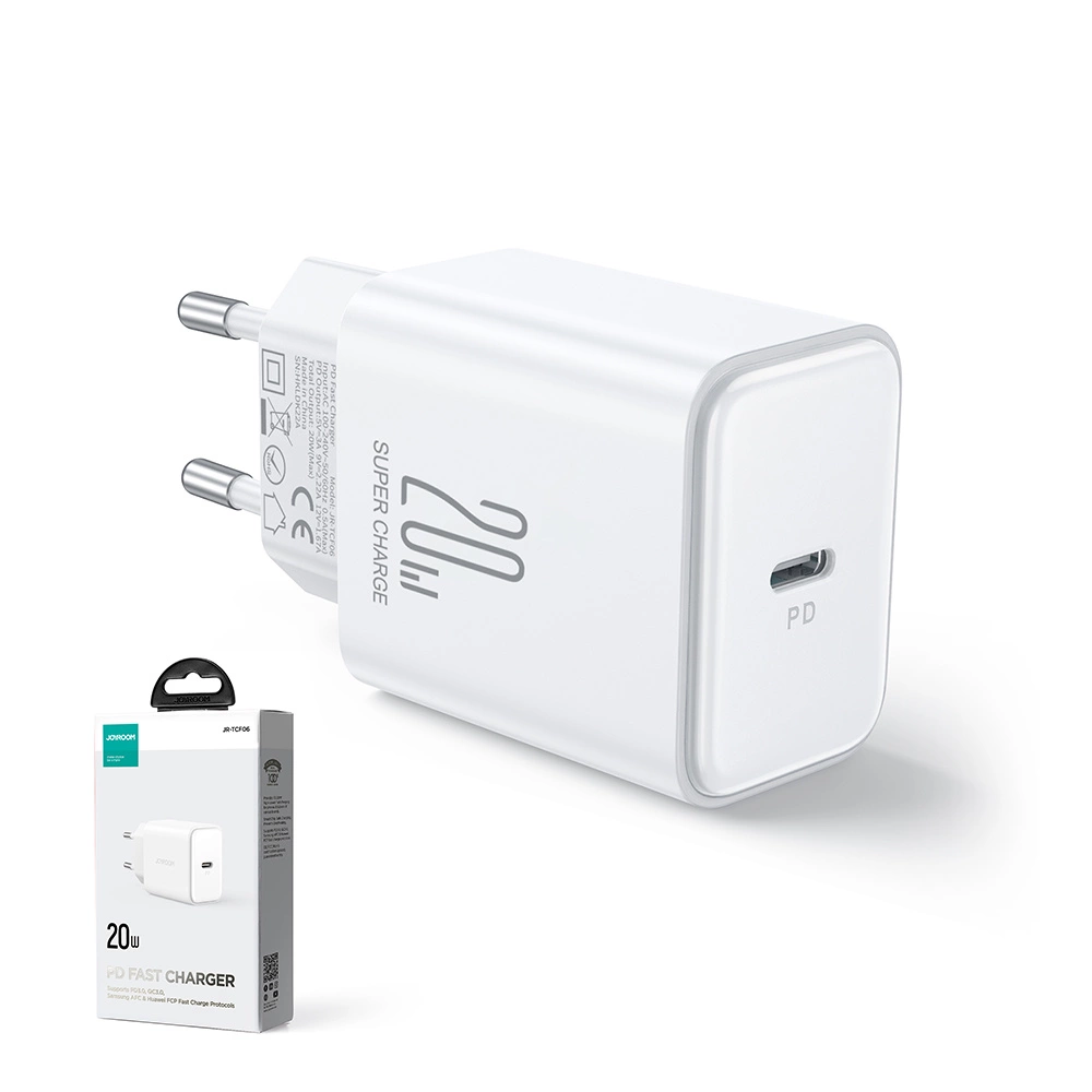 Joyroom JR-TCF06 Wall Charger 20W USB Type C, White | Адаптер