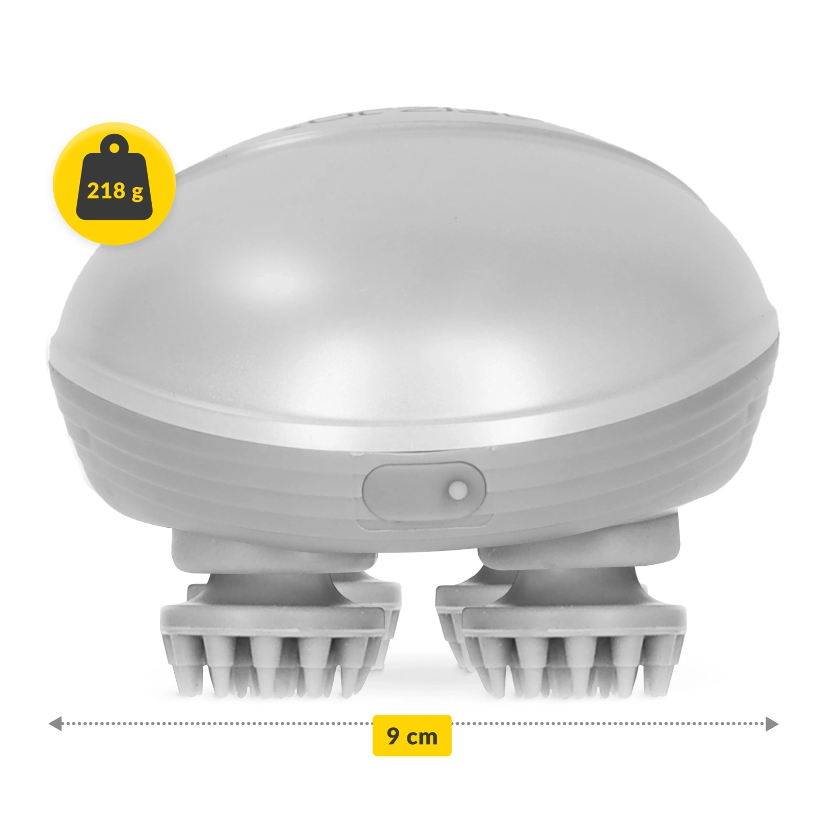 4Fizjo 1272 Waterproof Electric Head Massager, White