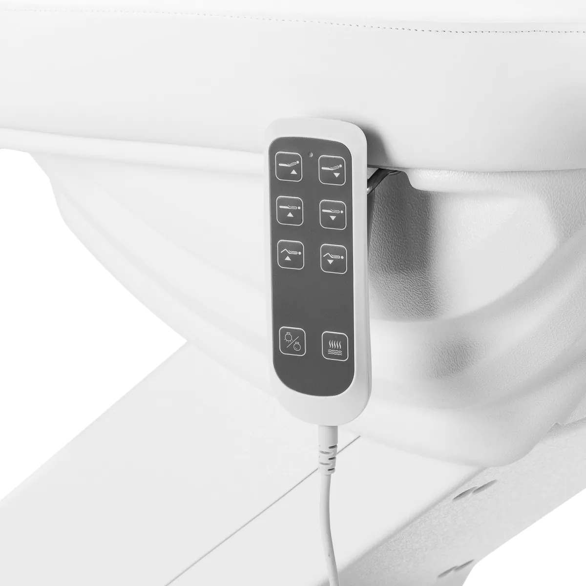Sillon Luxury elektriskais kosmetoloģiskais krēsls ar 3 motoriem, balts