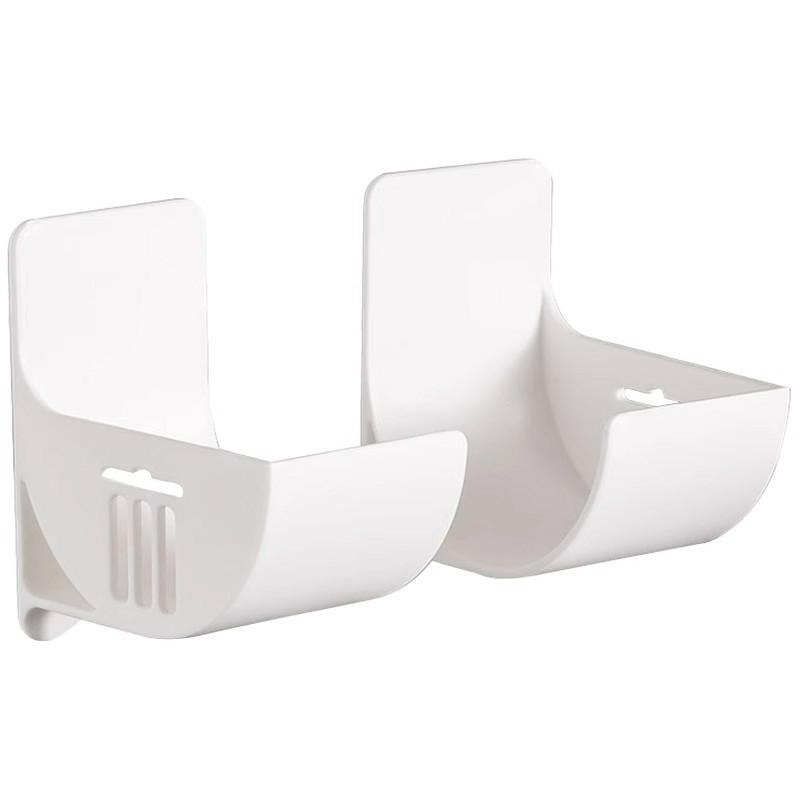 Self-Adhesive Wall-Mounted Garbage Bag Holder, 2 Pack, White
