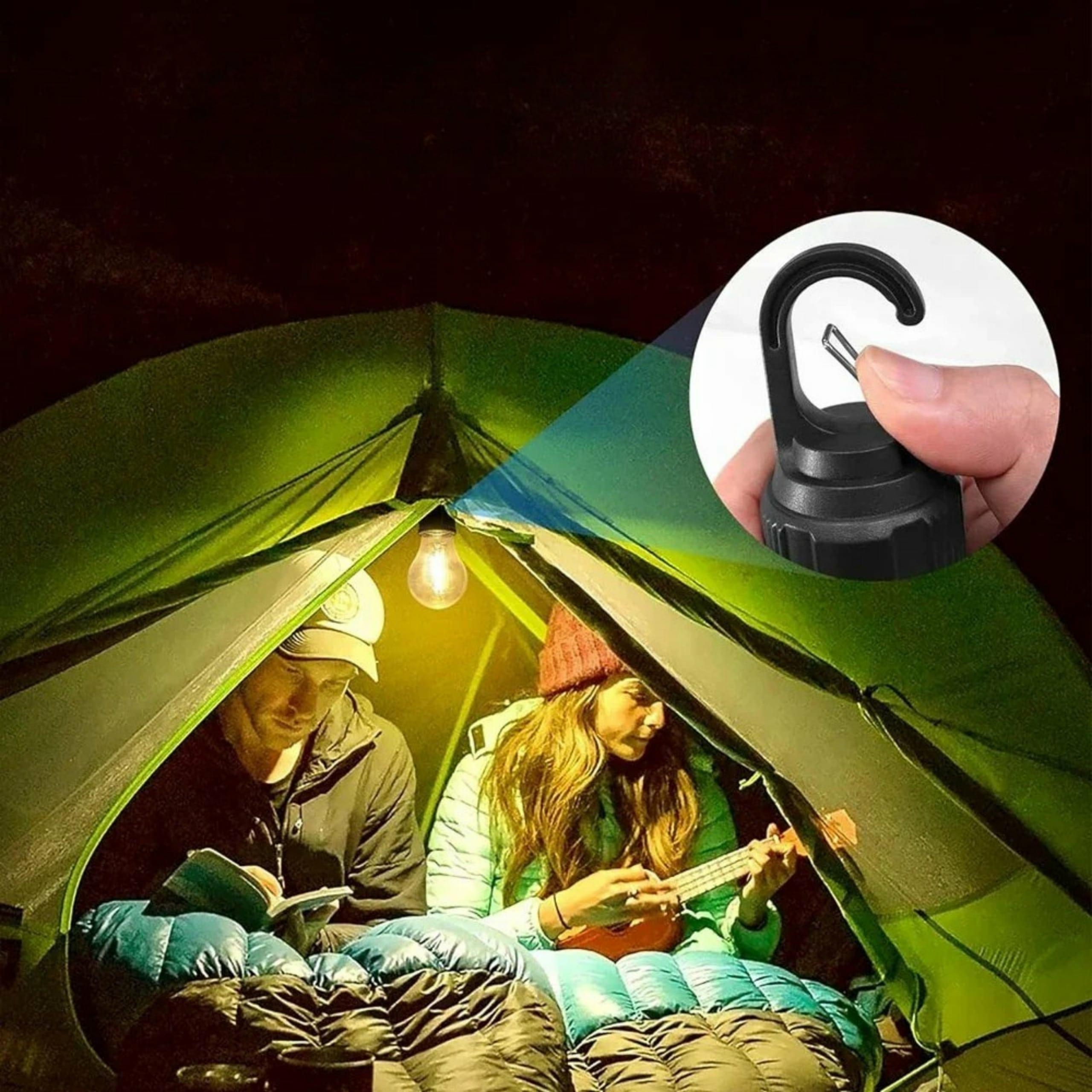 Uzlādējama LED kempinga lampa spuldze ar USB-C uzlādi