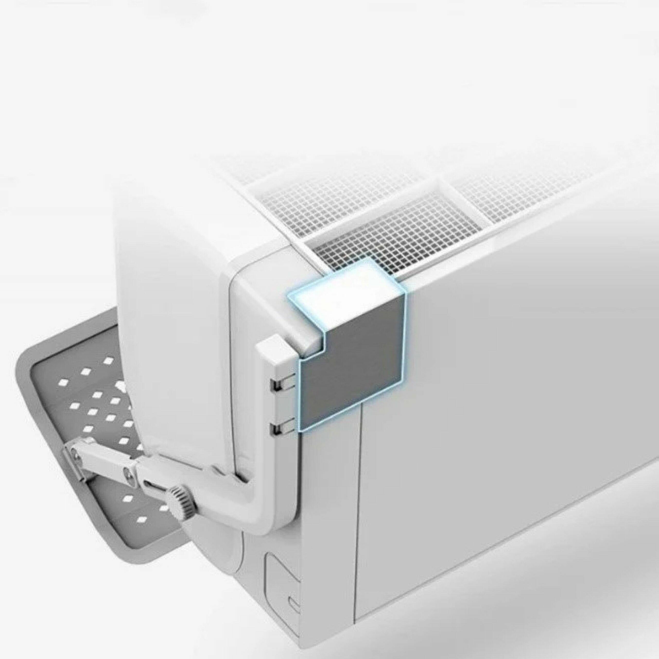 Adjustable Air Conditioner Deflector 57-105cm, White